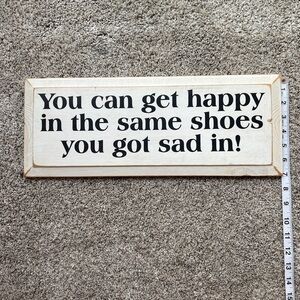 Inspirational Wooden Sign with Quote